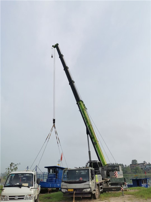 墨江县桥梁建设吊装案例